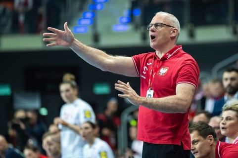 LUBIN, POLAND - FEBRUARY 28, 2024: qualifications for the European Championships handball women's