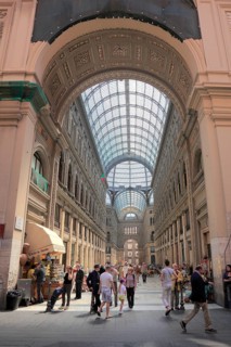 Galleria Umberto I, shopping arcade in the old town of Naples, Campania, Italy