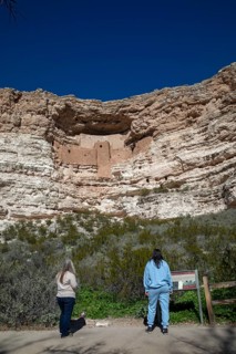 Camp Verde, Arizona - Montezuma Castle, a cliff dwelling built by the Sinagua people between 1100