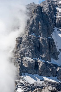 Mountain peaks south flank of Cima Brenta, Brenta Mountains, Brenta, Brenta-Adamello Natural Park,