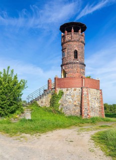 Observation tower in Pyrna, Wurzen, Saxony, Germany
