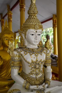 Golden Buddha in Wat Saphan temple, Taling Chan district, Bangkok, Thailand