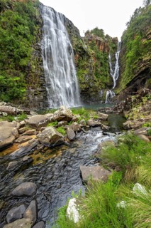 Waterfall and river, Lisbon Falls, long exposure, near Graskop, Mpumalanga, South Africa