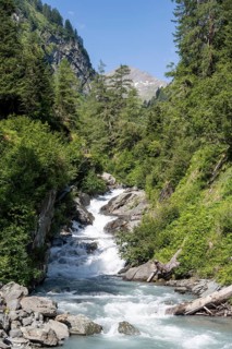 Umbal Falls, waterfall, River Isel in Umbaltal, Hohe Tauern National Park, East Tyrol, Tyrol,