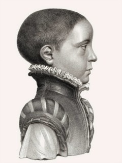 Portrait of Sir Francis Bacon as a child, Baron Baco of Verulam, 1561 - 1626, English lawyer,