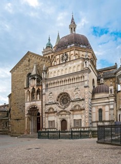 Colleoni Chapel, Cappella Colleoni and Basilica di Santa Maria Maggiore, Citta alta, Bergamo, Italy