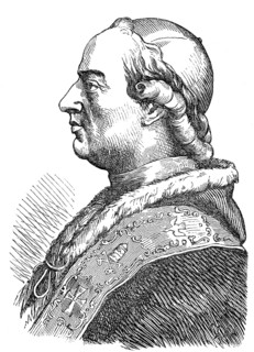 Pope Pius VI, 25 December 1717 – 29 August 1799, reigned as Pope from 15 February 1775 to his death