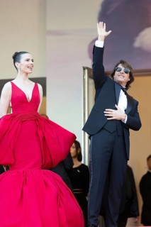 Cannes, France - 14.5.2024: Hayley Atwell and Tom Cruise during the red carpet for MISSION: