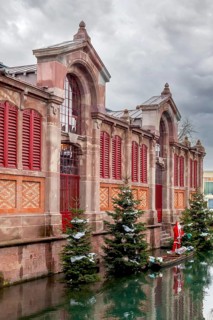 Historic market hall Marché couvert, Colmar, Alsace, France