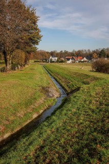 10.11.2021, Datteln, North Rhine-Westphalia, Germany - Following the construction of a parallel