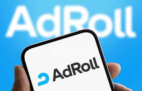 Dhaka, Bangladesh- 22 Jan 2025: adroll logo is displayed on smartphone. AdRoll is a marketing and
