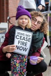 Detroit, Michigan USA, 7 November 2023, Members and supporters of Jewish Voice for Peace held a