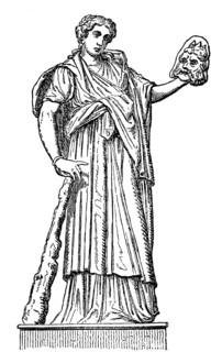 Melpomene, the Muse of Chorus and Tragedy in Greek mythology