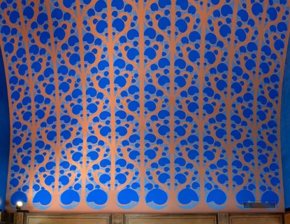 Ceiling ornament in the wedding tower, Mathildenhöhe Darmstadt, UNESCO World Heritage Site, Germany