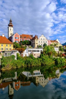 Frohnleiten an der Mur, city view, Murtal, Styria, Austria