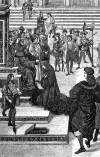 Enea Silvio Bartolomeo Piccolomini, Pope Pius II, is crowned poet laureate by Holy Roman Emperor