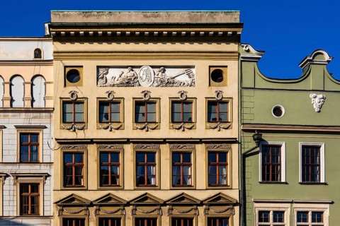 Details of the old town lanes, Krakow, Poland