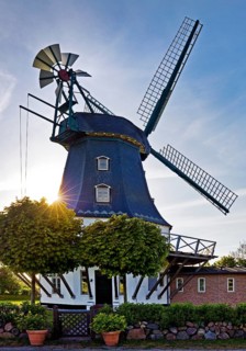 Borgsum windmill, mill in the municipality of Borgsum on the North Frisian island of Föhr,