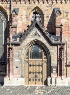 South portal of St Catherine's Church, Zwickau, Saxony, Germany