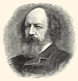 Alfred Tennyson, 1st Baron Tennyson, 1809-1892, a British poet of the Victorian era