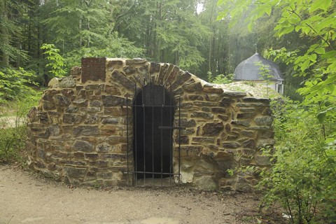 Zauberhöhle im Osteinsche Park, Rüdesheim, Upper Middle Rhine Valley, Taunus, Rheingau, Hesse,