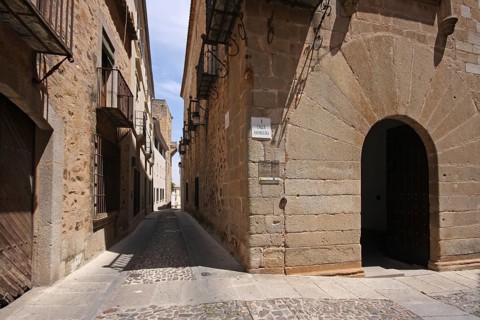 Tiendas Street, Caceres, Extremadura, Spain