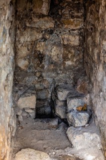 Citadel with toilet, ruined town of Stari Bar, originally from the 11th century, is one of the most