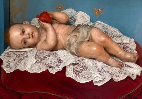 Sacred sculpture of the Infant Jesus of Divine Love in the Igreja de S. Jose das Taipas, Church of