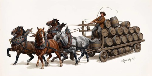 New fabric, brewery, beer keg, beer cart, horse cart, local, restaurant, tavern, alcohol, brewery,