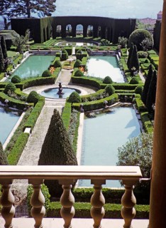 Villa Gamberaia, formal terraced garden from the eighteenth century, Settignano, Tuscany, Italy