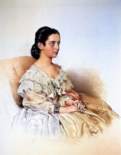 Pauline Lucca (1841-1908), Austrian opera singer, Historical, digitally restored reproduction from