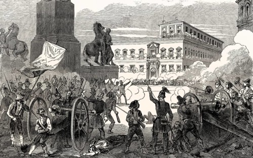 The uprising of the inhabitants against the Papal Legation of Bologna, 1831