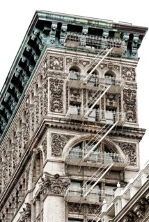 Cast Iron building, architecture, historical, fire escape, cast iron, SoHo, Manhattan, New York