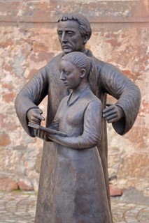Sculpture church breeding order by Lutz Lesch, Hessian church history during the Reformation in