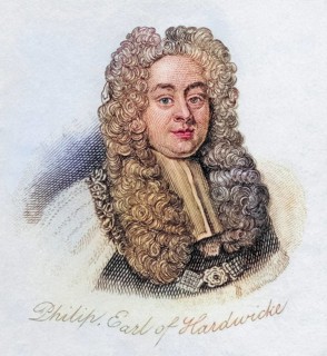 Philip Yorke 1st Earl of Hardwicke 1690, 1764, English Lord Chancellor. From the book Crabbs