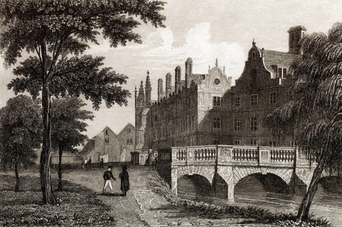 Die Universität von Cambridge, England, 18. Jahrhundert