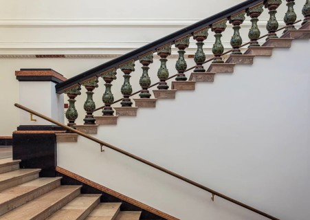 Gropius Bau Berlin, interior view, staircase, Berlin, Germany
