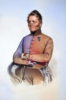 Maximilian Berthold Höffer zu Saalfeld (1786-1854), k. k. Major, Historical, digitally restored