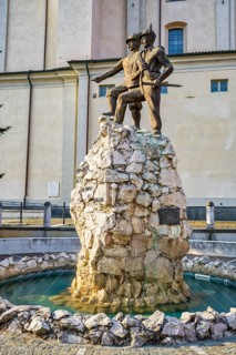 Alpini monument in Telgate, Lombardy, Italy