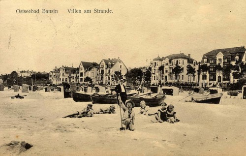 Historical postcard around 1900, Baltic resort Bansin, district of the municipality of Baltic