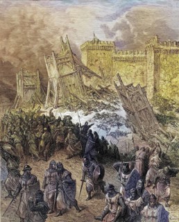 Second attack on Jerusalem, repulsed by the Crusaders during the First Crusade, Historical,