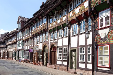 Half-timbered houses, Einbeck, Lower Saxony, Germany, Europe, Fachwerkhäuser, Einbeck,