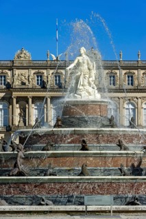 Latona Fountain, Latona Fountain, fountain with statue of the goddess Latona, castle park,