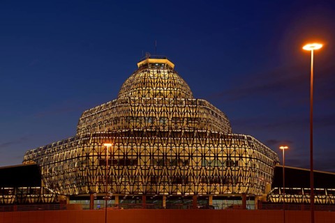 Azerbaijan, Baku, airport at night, Baku, Azerbaijan, Azerbaijan