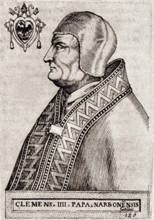 Pope Clement IV, 1190 –1268, born Gui Foucois, Pope from 5 February 1265 until his death