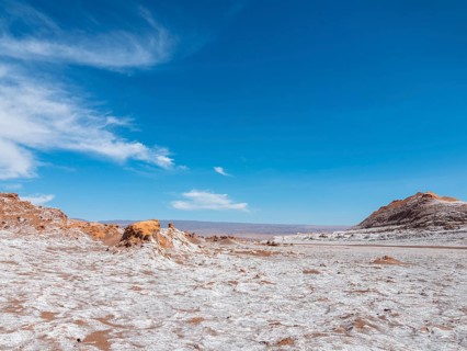 Atacama Desert, Moon Valley with salt rock, Chile