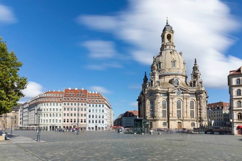 Church of Our Lady and Neumarkt in Dresden, Saxony, Germany