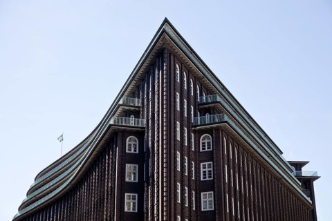 Chilehaus, with its spire reminiscent of a ship's prow, icon of Expressionism, UNESCO World