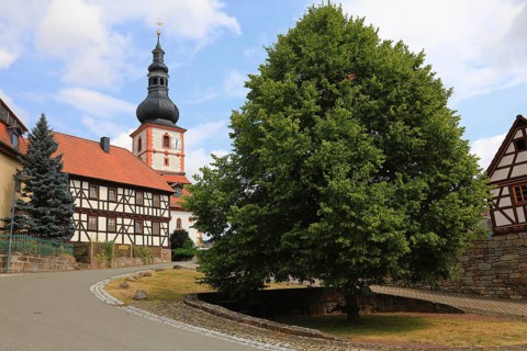 Cathedral of the Rhön, Protestant church, Helmershausen, municipality of Rhönblick, district of