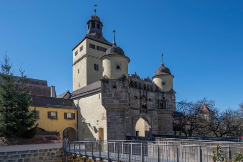The Ellinger Tor, 14th century, medieval town fortifications, Weißenburg, Middle Franconia,